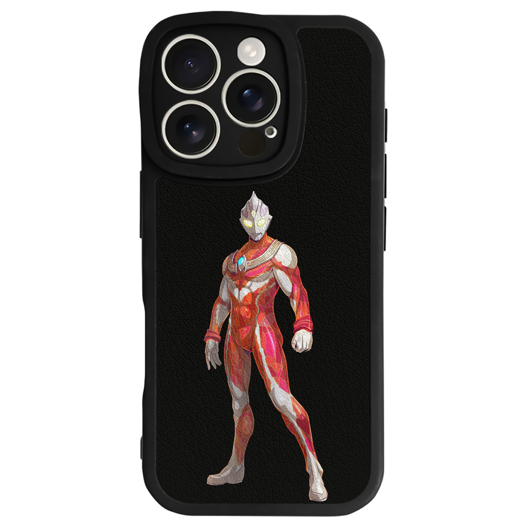 （画像用） ウルトラマン Ultraman 【iPhone 16シリーズ対応】シリコンスマホケース（レザー調） 材質：シリコン